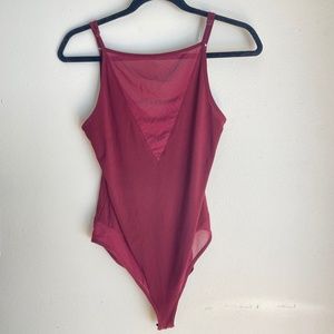 Maroon Red Bodysuit